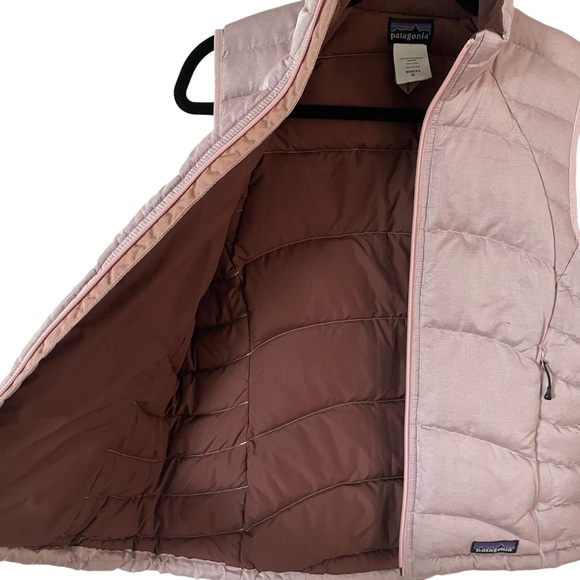 Patagonia Down Puffer Vest with Stand-Up Collar Women Size M - Picture 4 of 5
